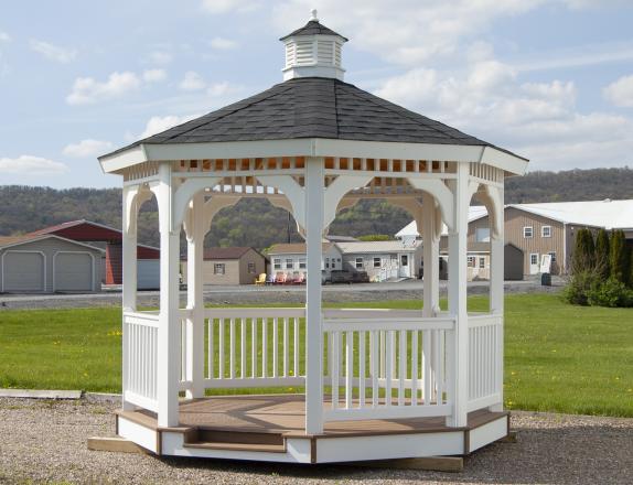 10x10 Vinyl Gazebo from Pine Creek Structures of Berrysburg