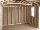 10x16 Peak Style Storage Shed Interior